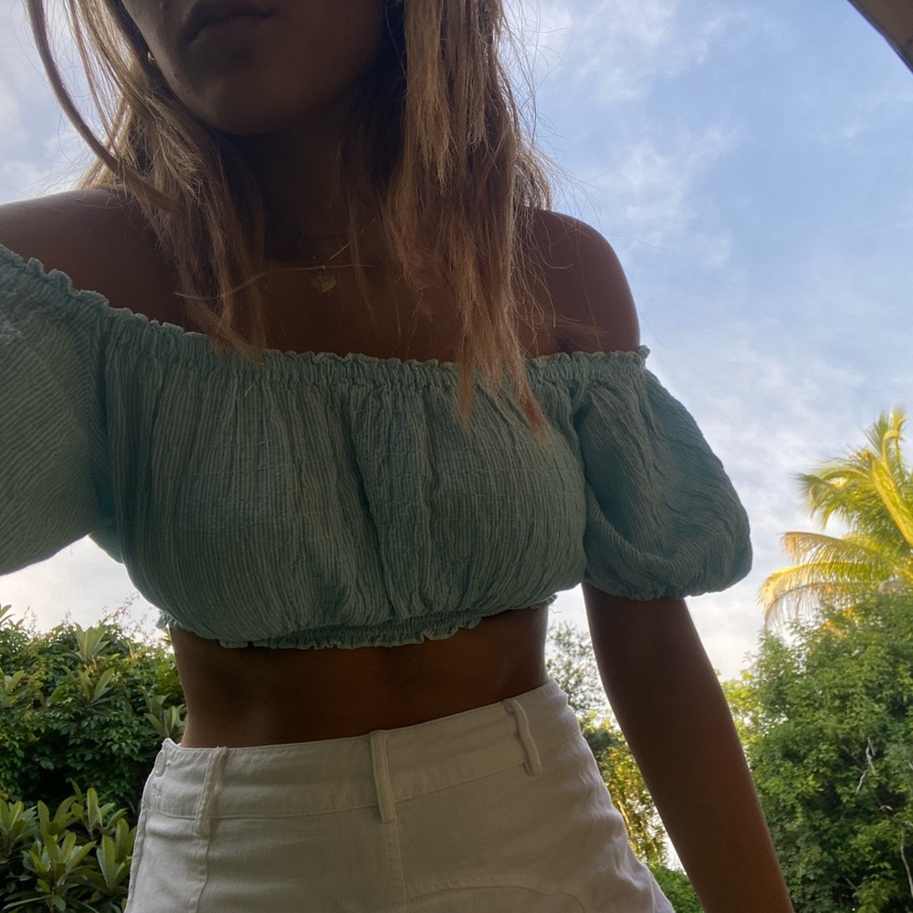 UO Blue & White Striped Top